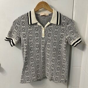 Tory Burch Gemini link polo shirt size XS